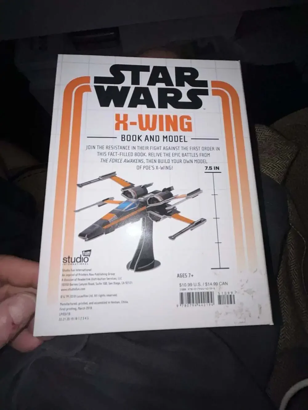Star Wars X-Wing Book and Model